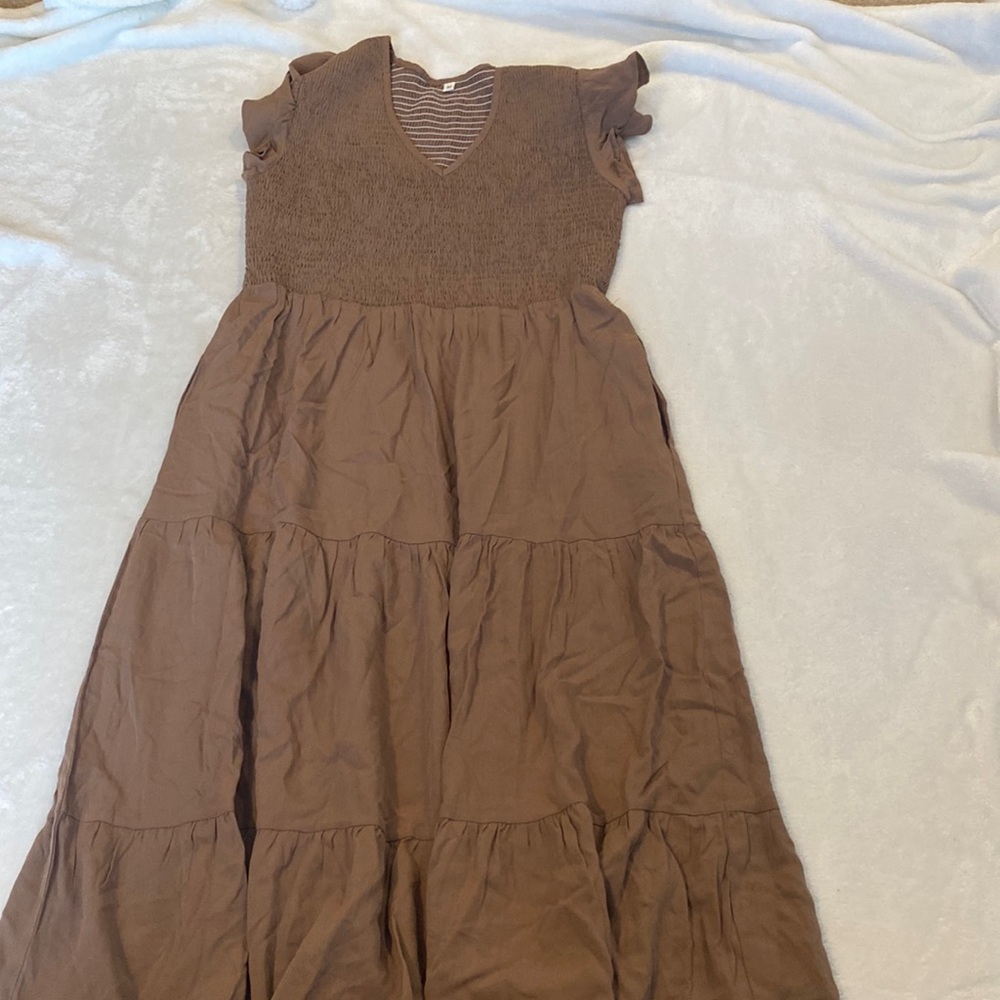 Amazon Smocked Dress Medium